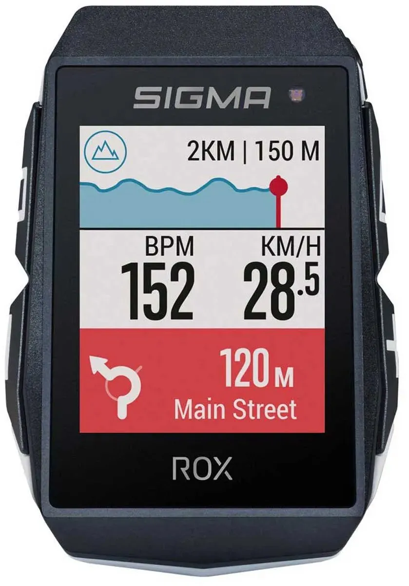 Sigma Sport ROX 11.1 EVO GPS Fietscomputer - HR Set Wit