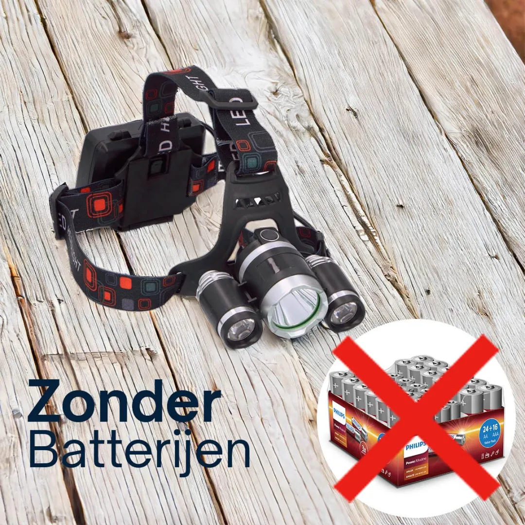 Grundig Hoofdlamp LED Oplaadbaar 200 Lumen - Zwart - afbeelding 6 van 6