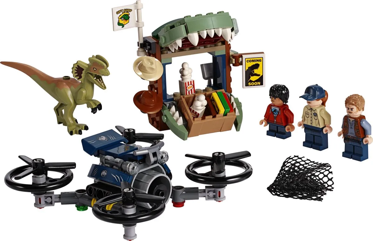 LEGO Jurassic World Dilophosaurus Ontsnapt 75934 - 168 Stukken