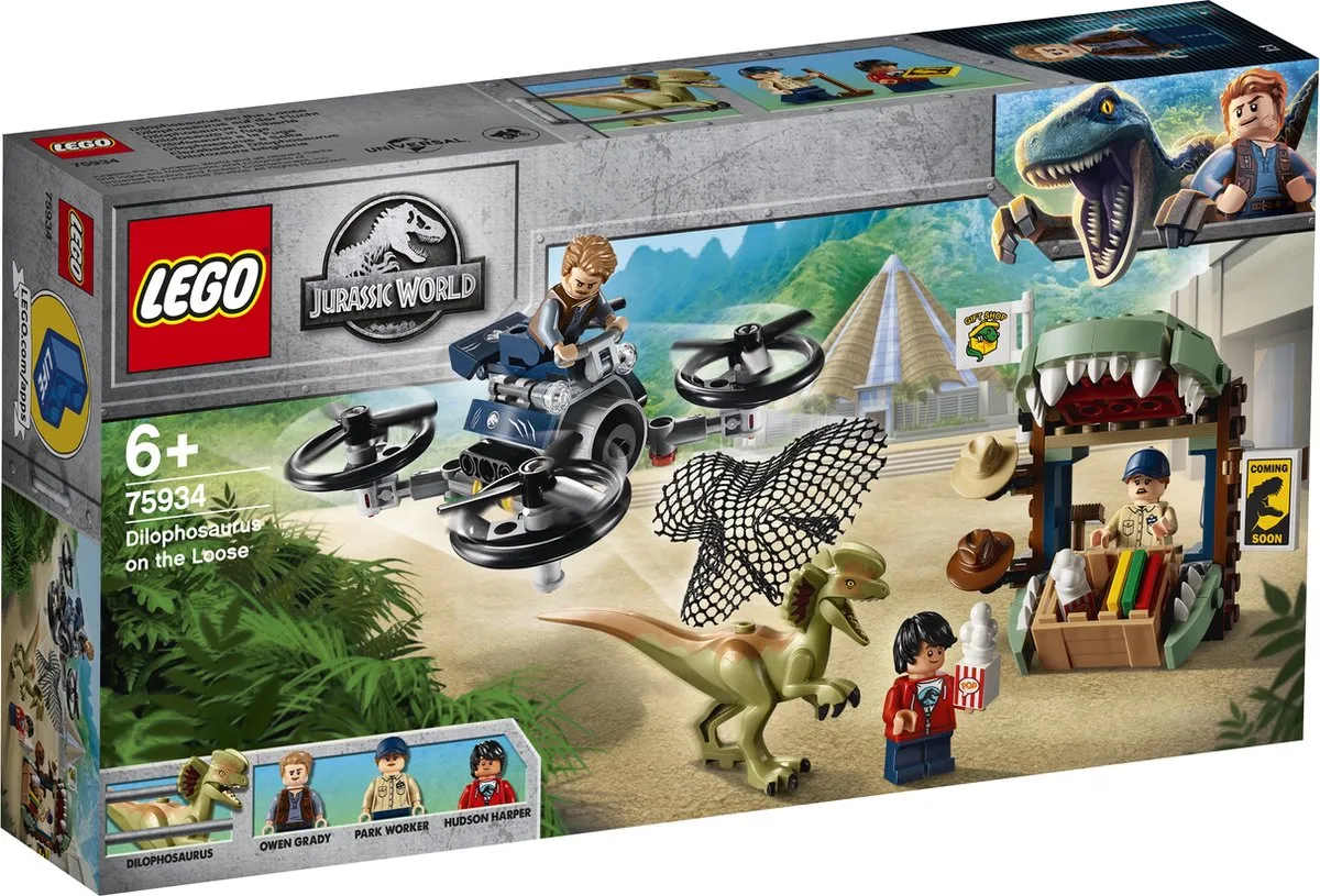 LEGO Jurassic World Dilophosaurus Ontsnapt 75934
