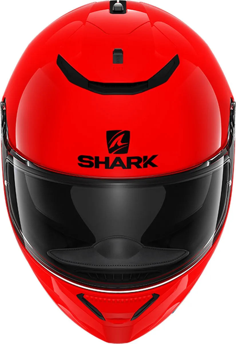 Shark Spartan 1.2 Blank Motorhelm - XS Rood