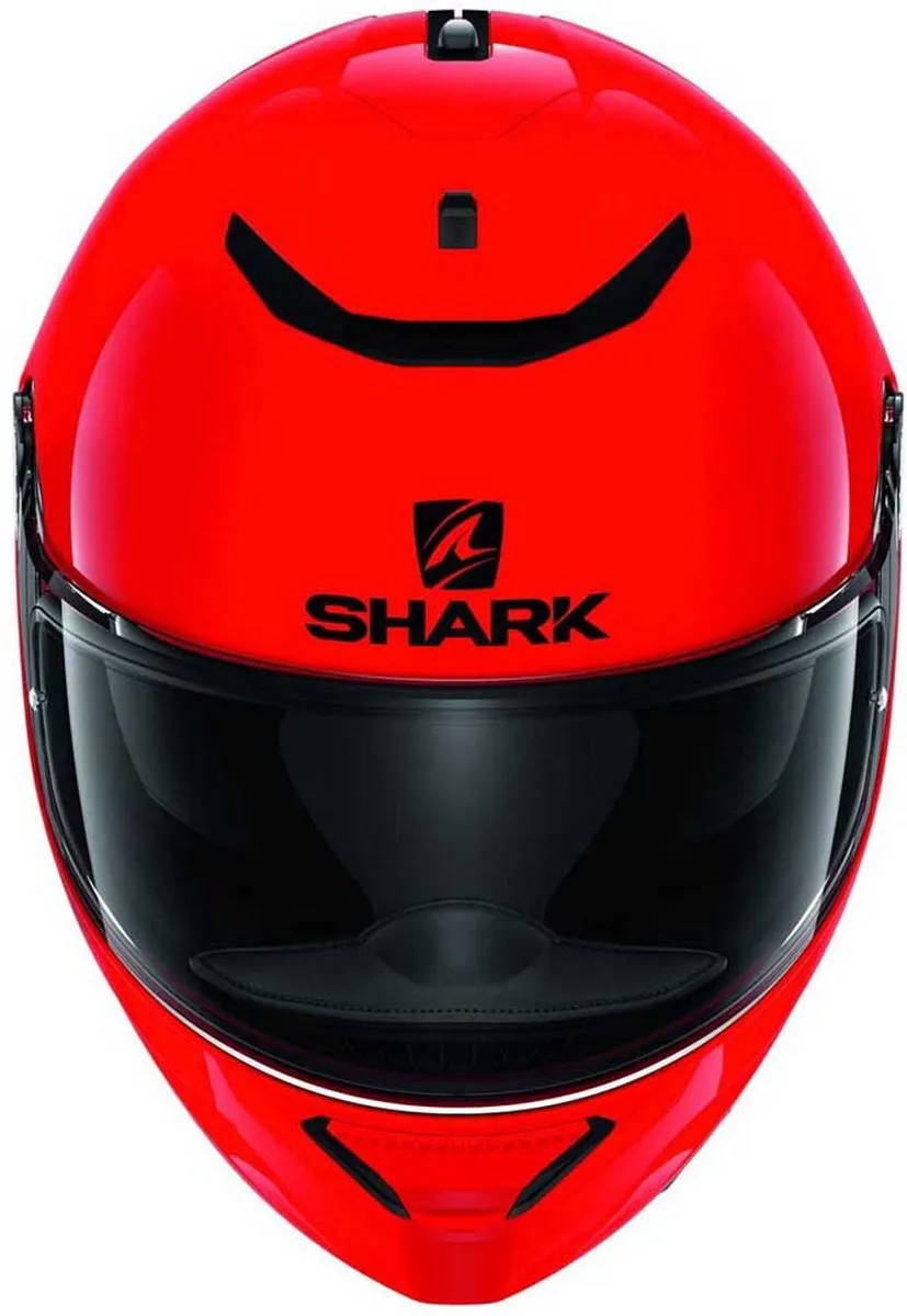 Shark Spartan 1.2 Blank Motorhelm - XS Rood