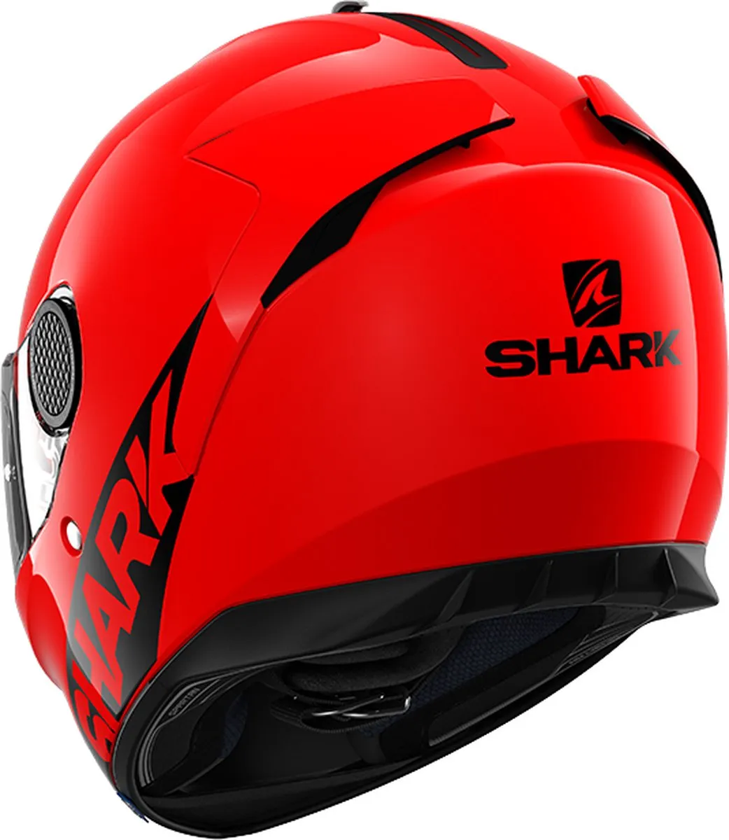 Shark Spartan 1.2 Blank Motorhelm - XS Rood