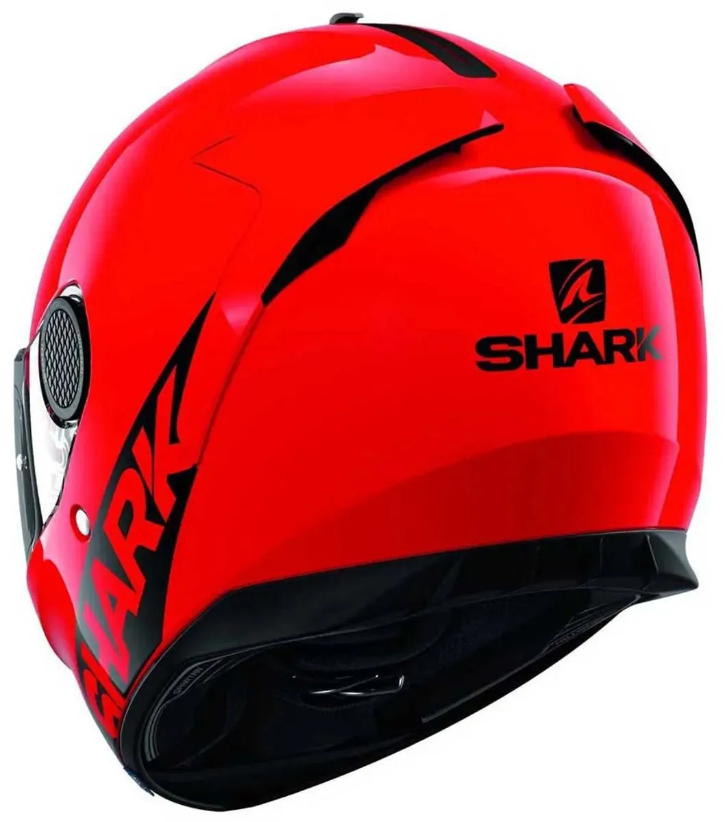 Shark Spartan 1.2 Blank Motorhelm - XS Rood