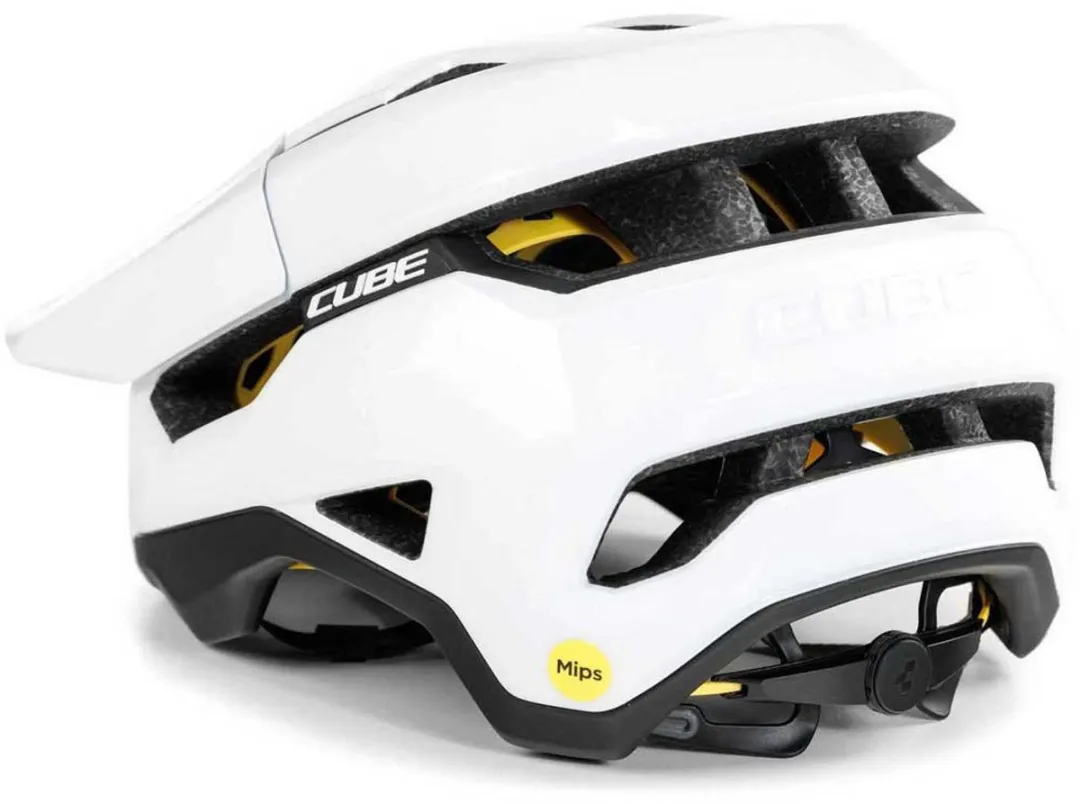 Cube TROOPER Helm S - Enduro met Vizier - MIPS - Wit - afbeelding 2 van 6