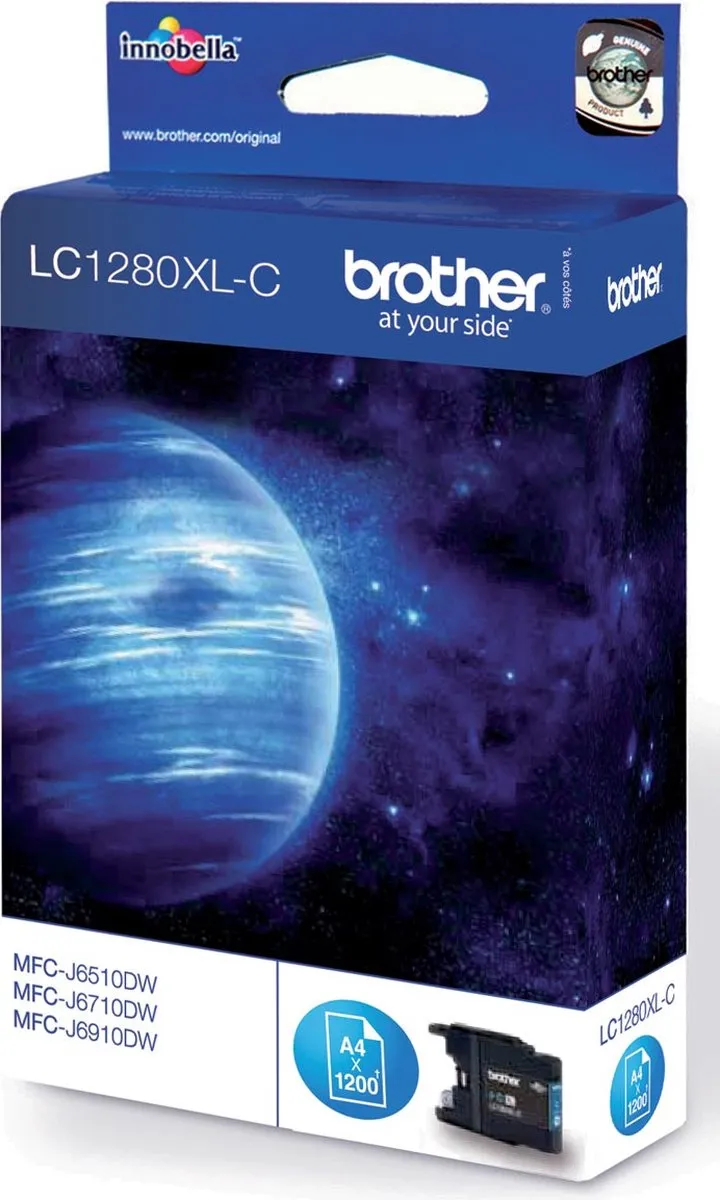 Brother LC-1280XLC Inktcartridge - Cyaan