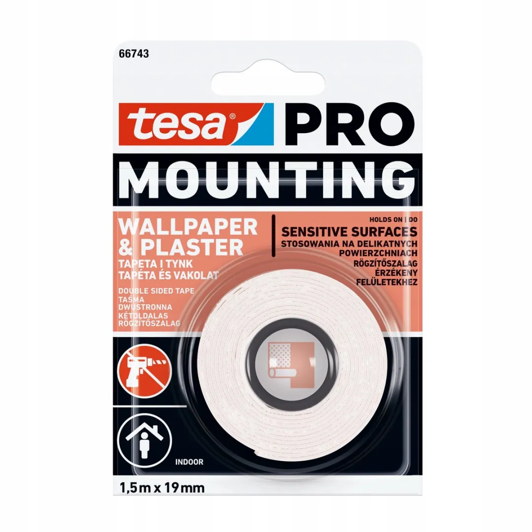 Tesa PRO Mounting Tape 1,5m x 19mm