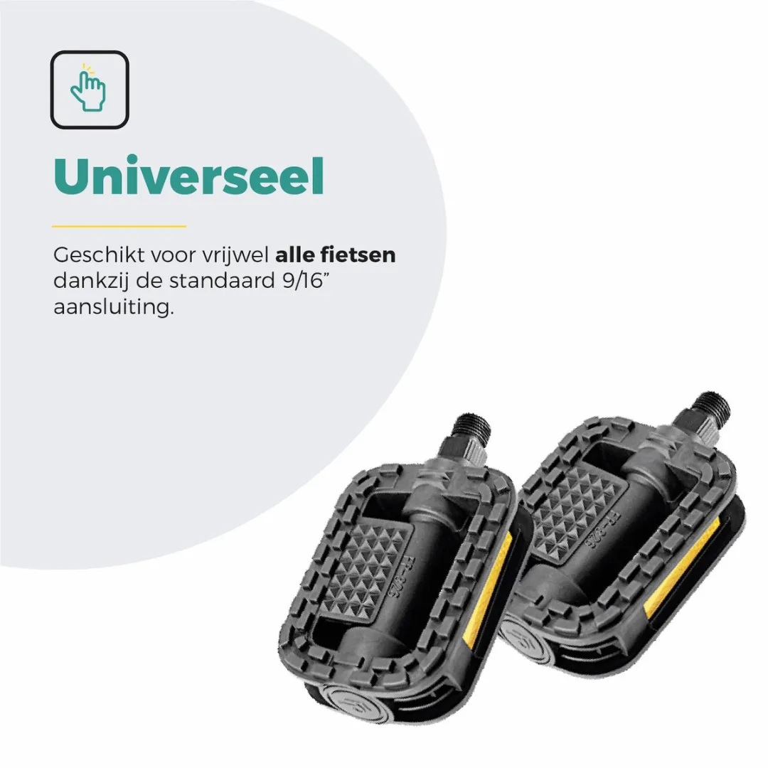 Voltano Antislip E-bike Pedalen 421112 - Zwart