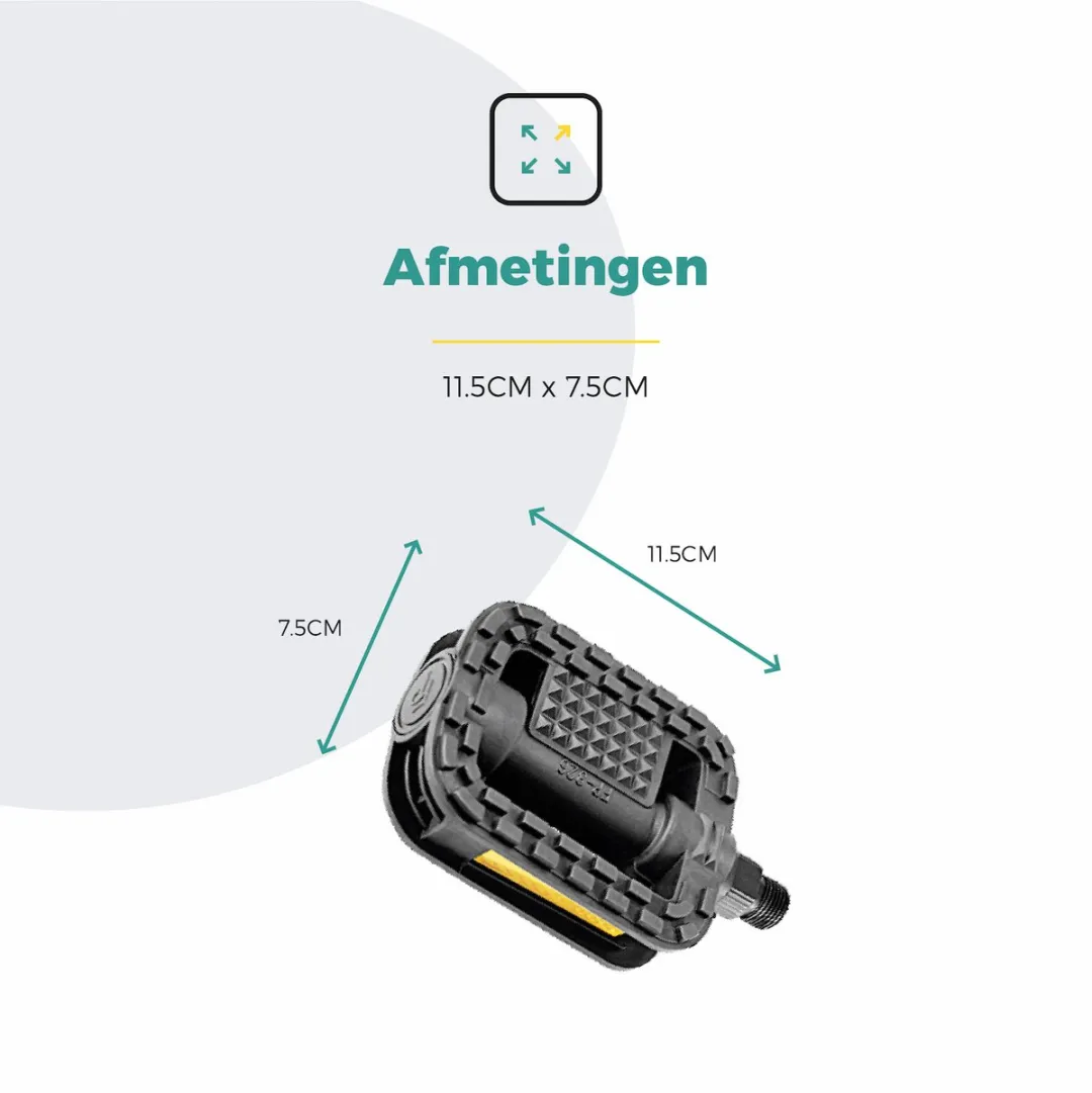 Voltano Antislip E-bike Pedalen 421112 - Zwart