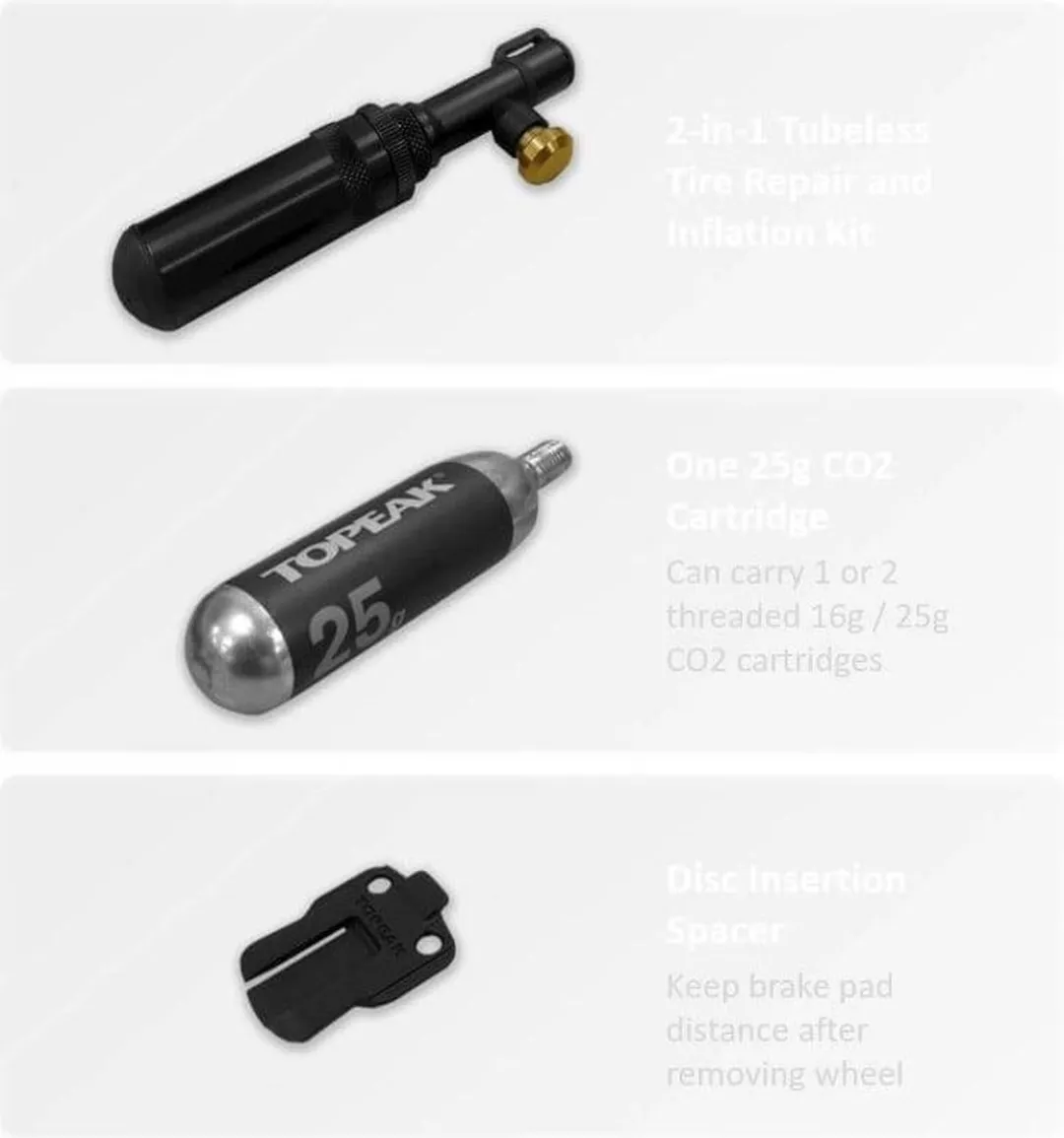 Topeak Tubi X CO2 Pomp - Zwart