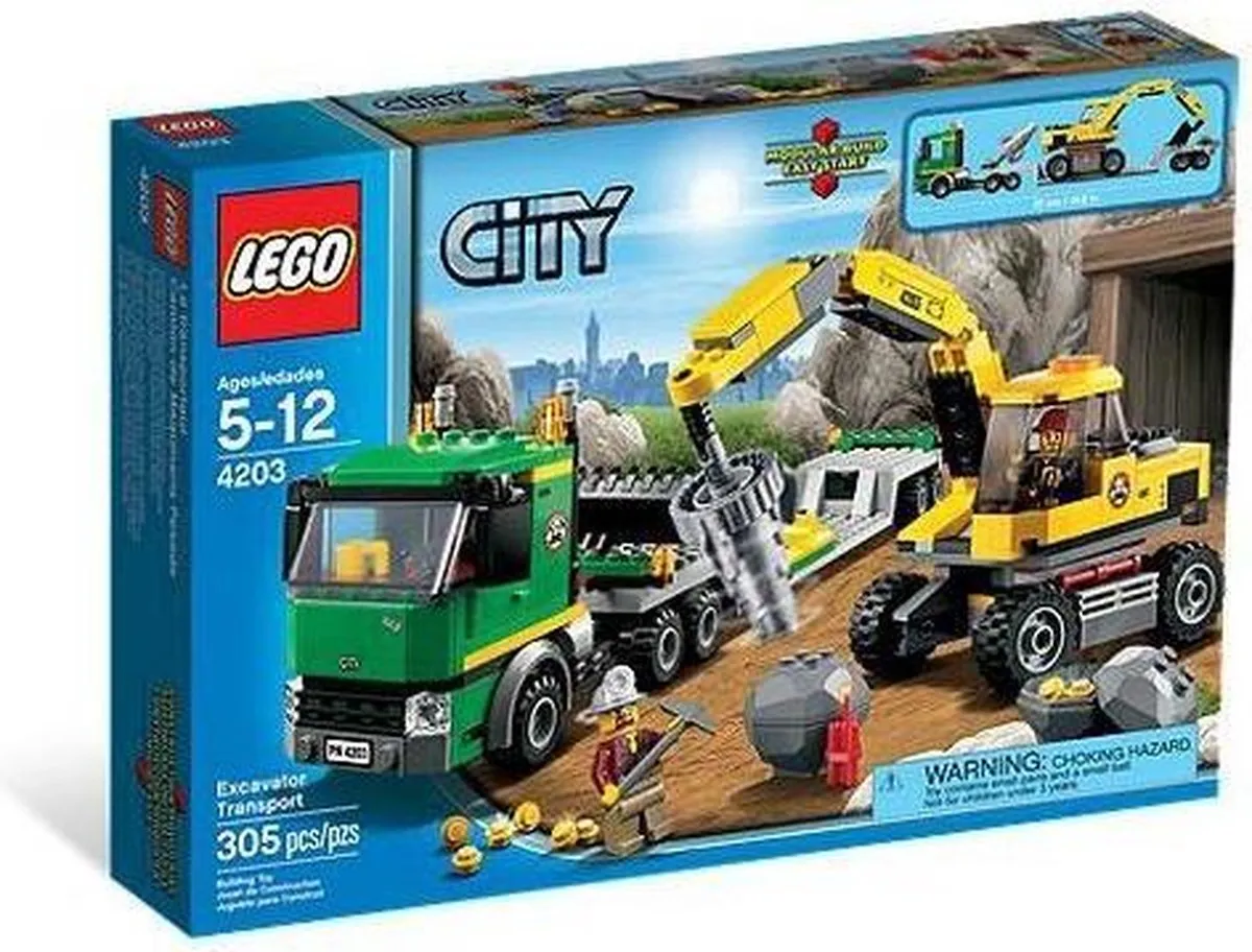 LEGO City Graafmachinetransport 4203
