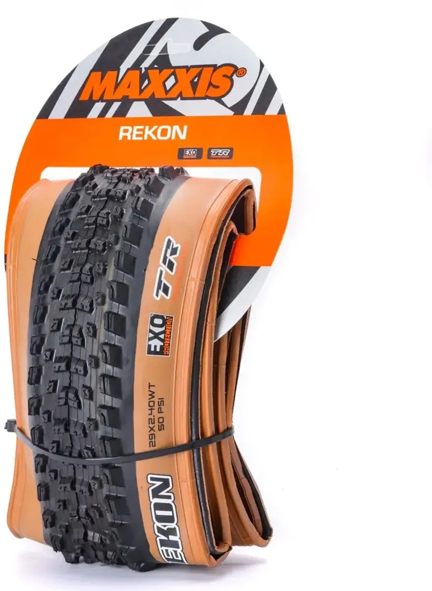 Maxxis Rekon 29x2.40 MTB Buitenband - Tubeless - Zwart/Bruin