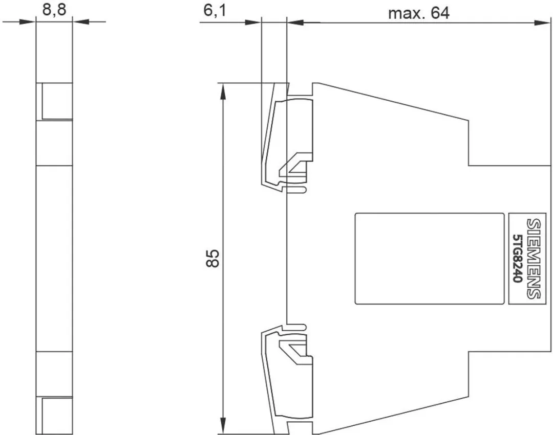 Siemens 5TG8240 Schakelmateriaal - 2 Stuks