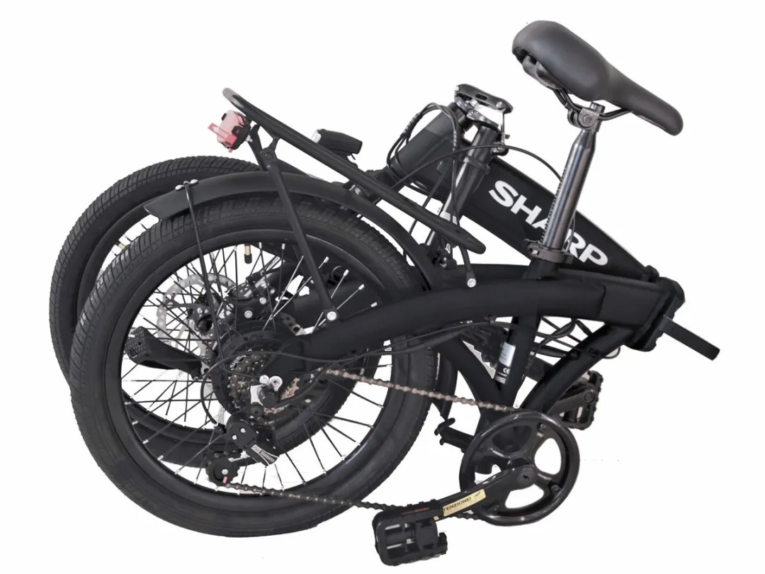 Sharp BM04EB Vouwfiets 20" - 6 Versnellingen - 370Wh - Zwart