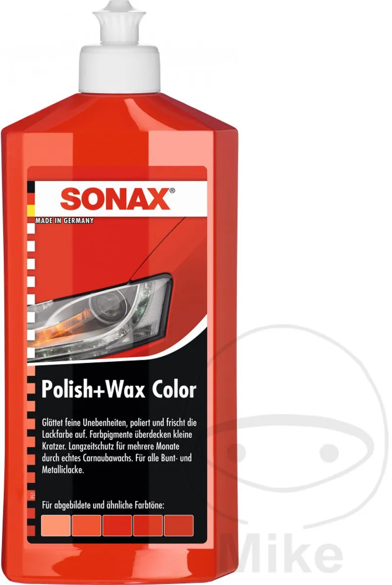 Sonax Polish + Wax 500ml - Rood