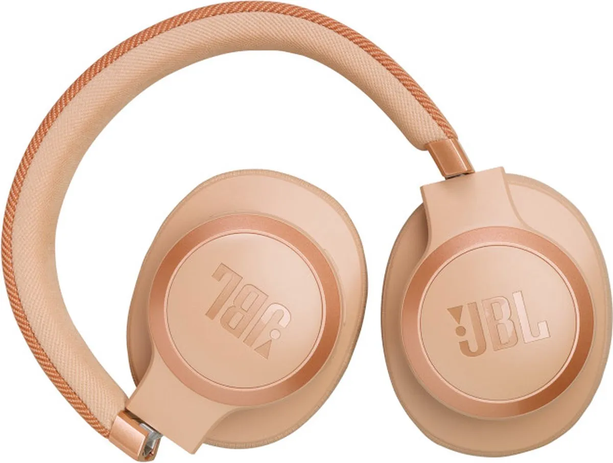 JBL Live 770NC Noise Cancelling Koptelefoon - 65u - Zand
