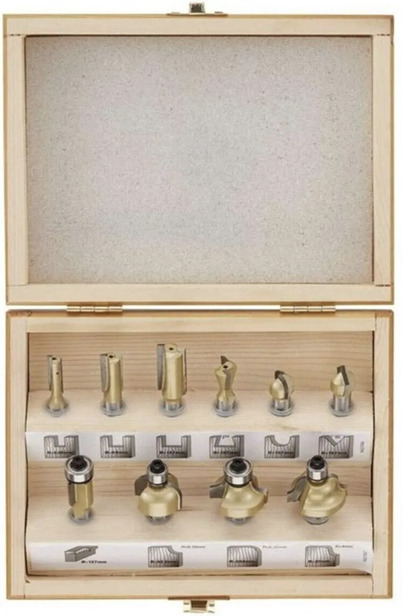 Stanley Serie Frees Set 10-delig 8mm TCT/HM