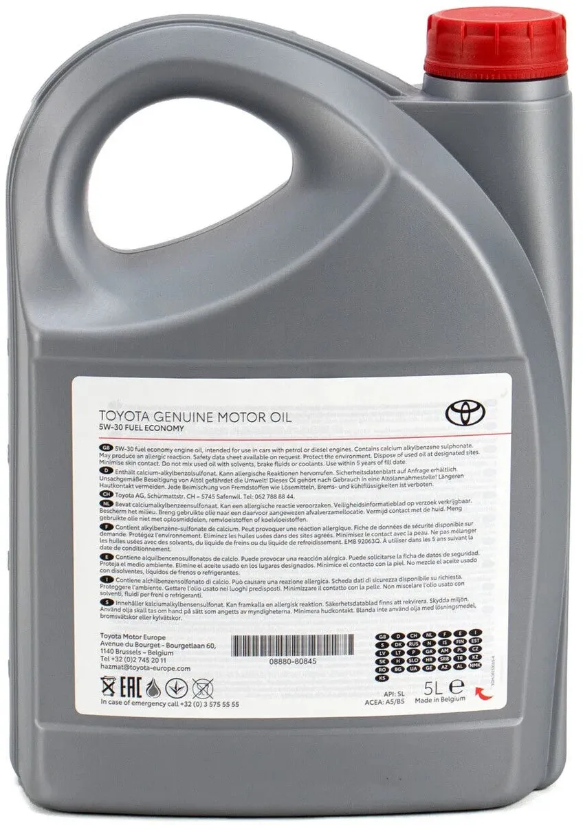 Toyota 5W-30 Motorolie 5L