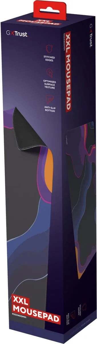 Trust GXT 759 XXL Gaming Muismat 90x40cm - Blauw/Paars - afbeelding 6 van 6