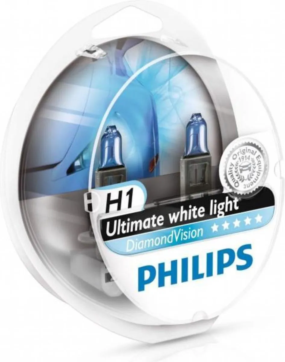 Philips Diamond Vision H1 Lamp - 4300K - 2 Stuks