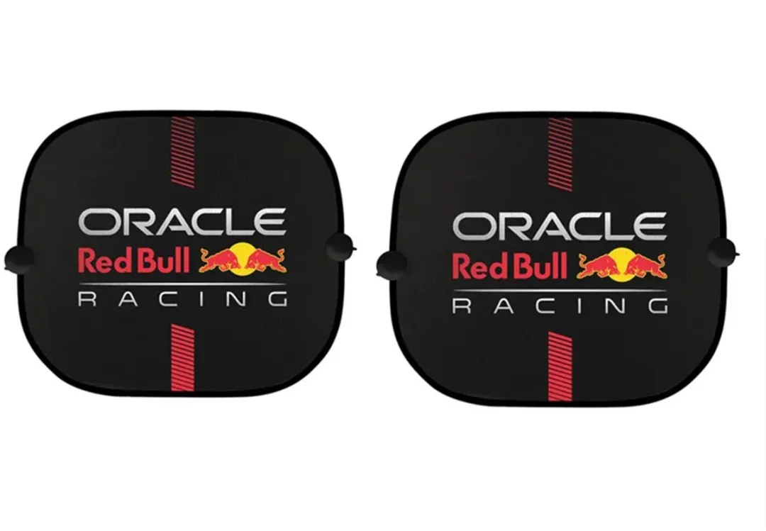 Red Bull Racing Auto Zonnescherm - 2 Stuks - Meerkleurig
