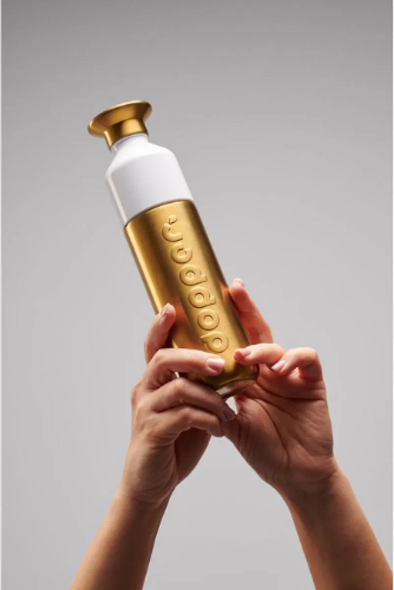 Dopper Steel Limited Edition Drinkfles 490ml - Goud - afbeelding 6 van 6