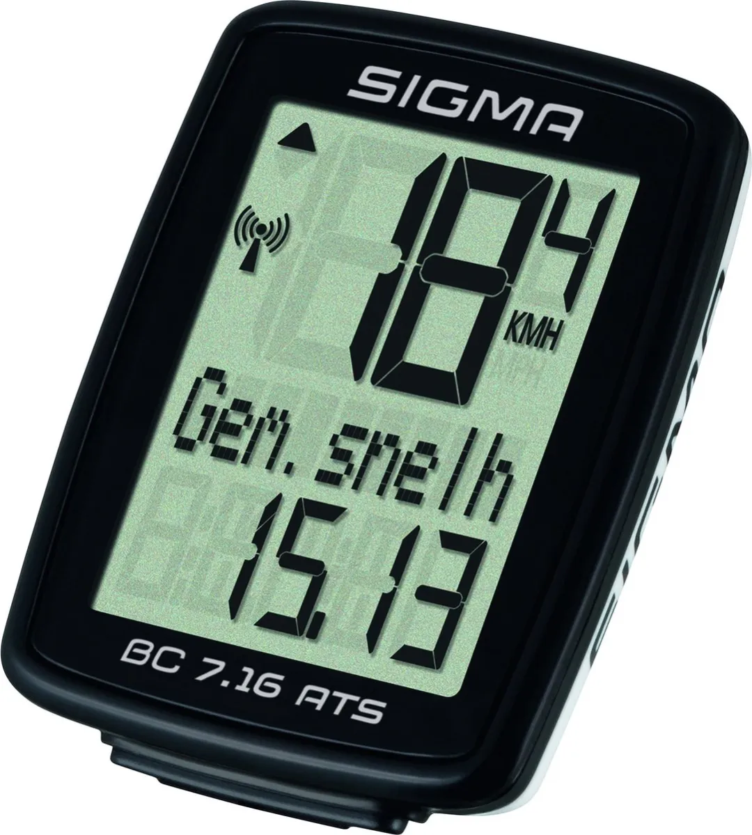 Sigma Fietscomputer BC 7.16 ATS - Zwart - afbeelding 6 van 6