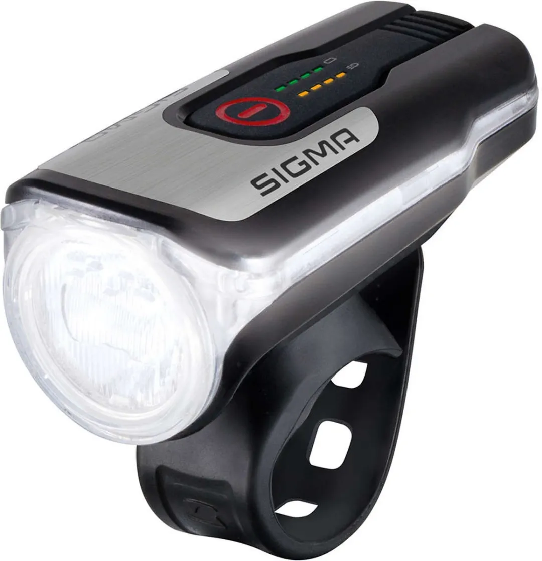 Sigma Aura 80 USB Fietslamp - 80 Lux - Zwart/zilver