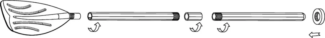 Intex Roeispanen 59623 - Geel/Zwart