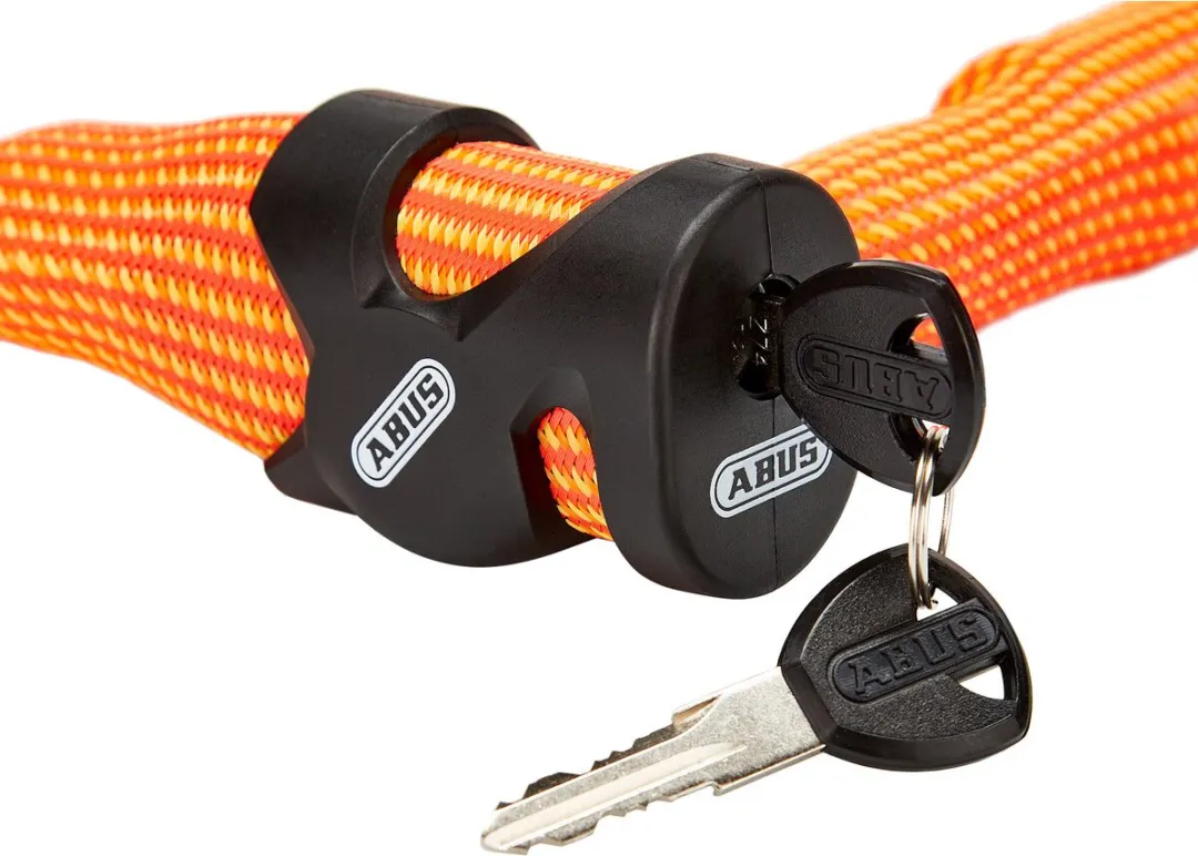 ABUS IvyTex 7210/110 Kettingslot - Sparkling Orange