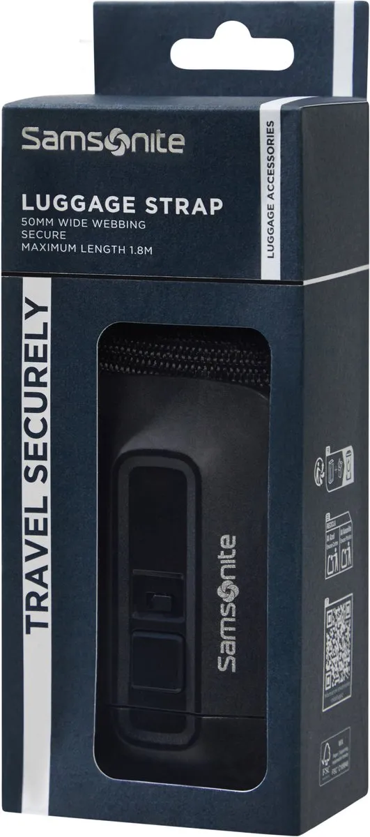 Samsonite Travel Accessoires Kofferriem 50mm - Zwart