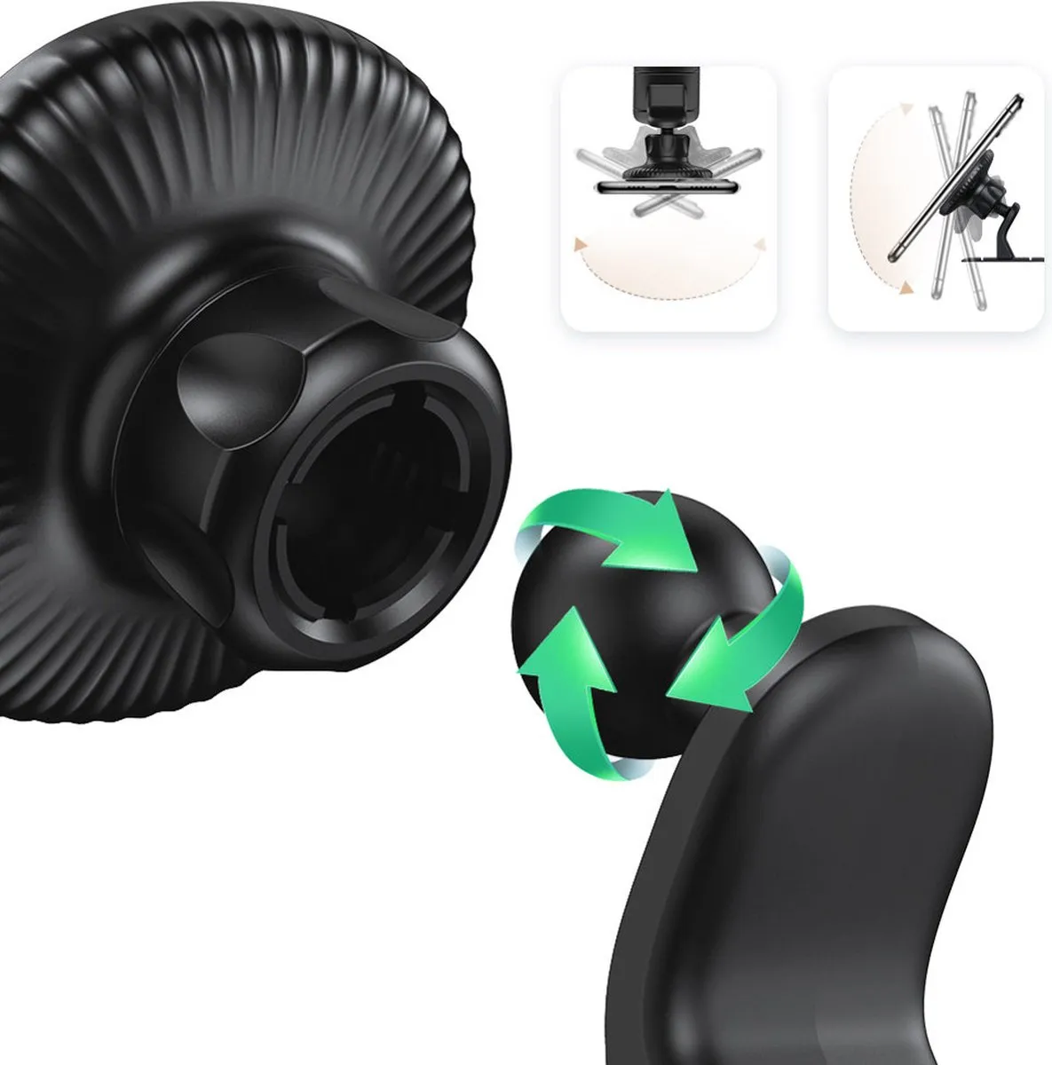 Ugreen Magnetische Dashboard Telefoonhouder 7.2 Inch - Zwart - afbeelding 6 van 6