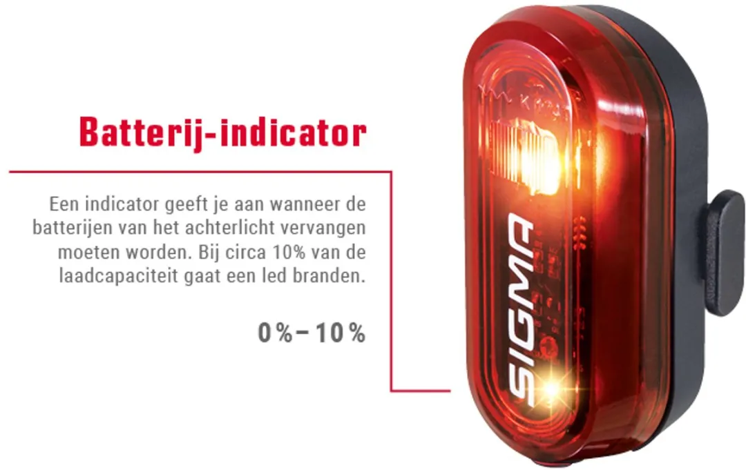 Sigma CURVE Led Achterlicht - Zwart - afbeelding 6 van 6