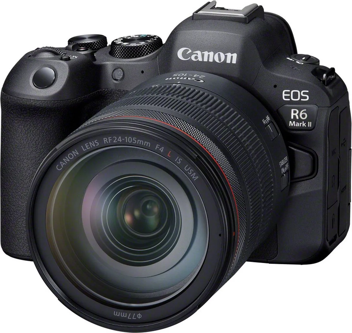 Canon EOS R6 Mark II RF 24-105mm F4L IS USM - 24.2MP - Zwart