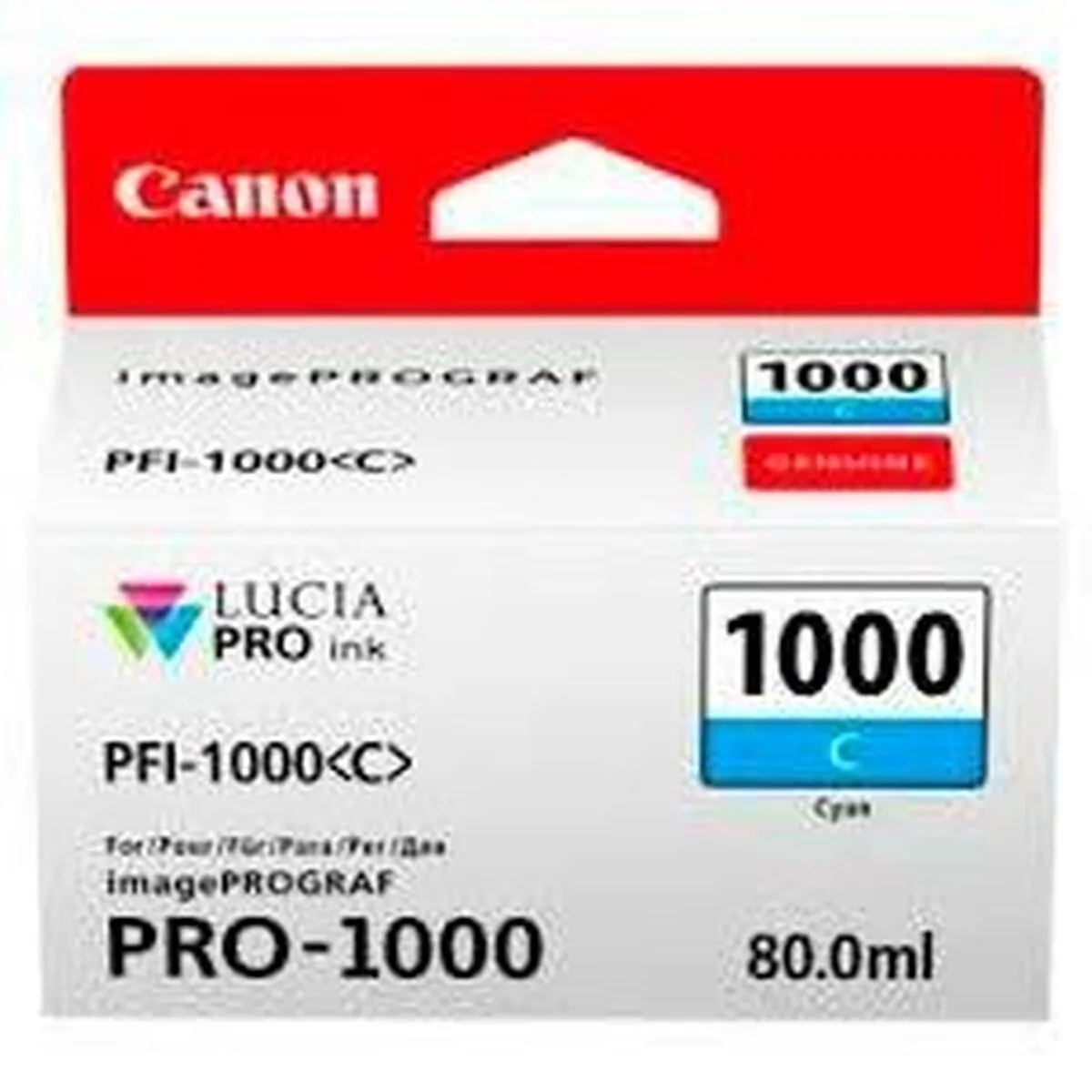 Canon PFI-1000 C Cyaan - 80ml