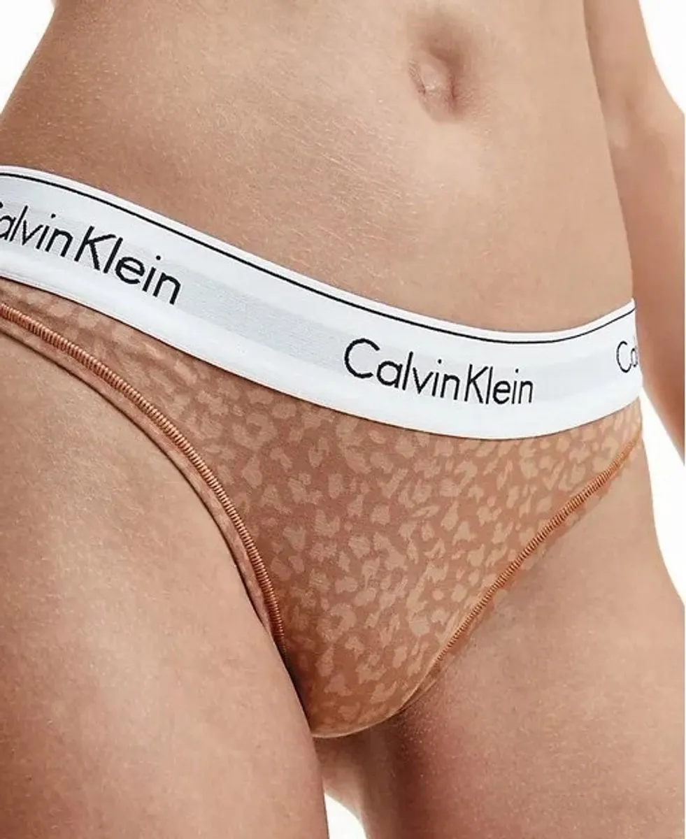 Calvin Klein CK83 Dames Tanga - Bruin L