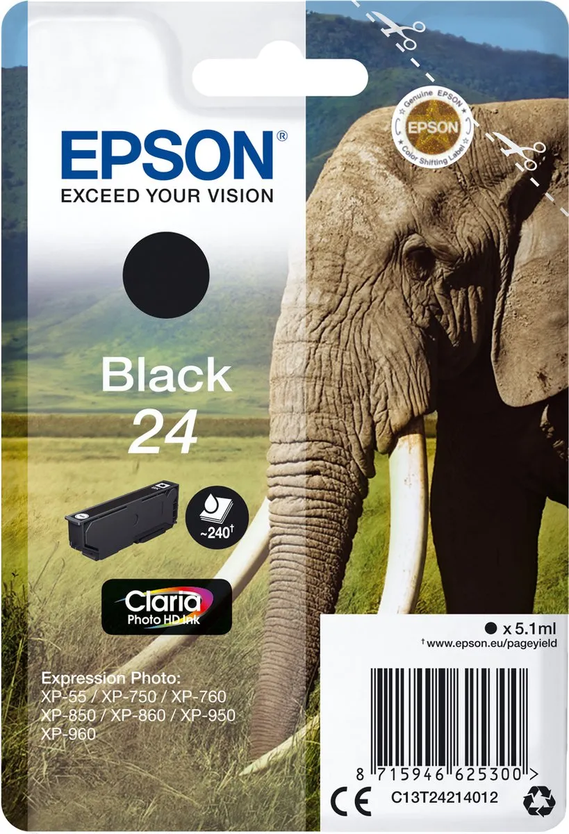 Epson 24 Inktcartridge Zwart