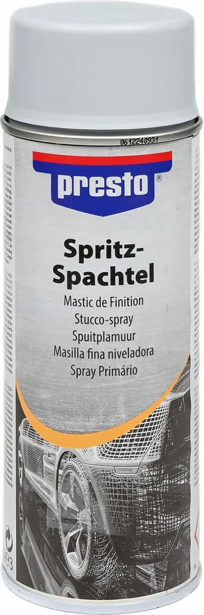 Presto Spuitplamuur Grijs 400ml - Hoogvullend