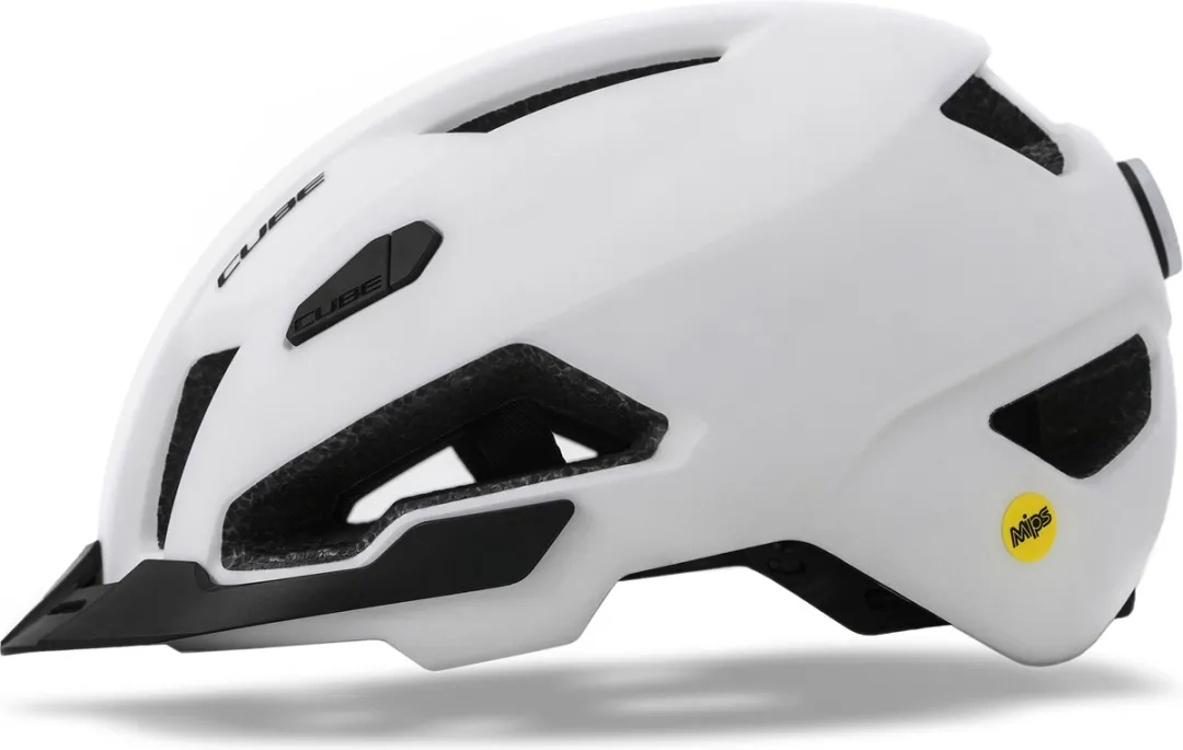 Cube Evoy Hybrid Fietshelm - MIPS - 13 Ventilatiegaten - 52-57cm - Wit