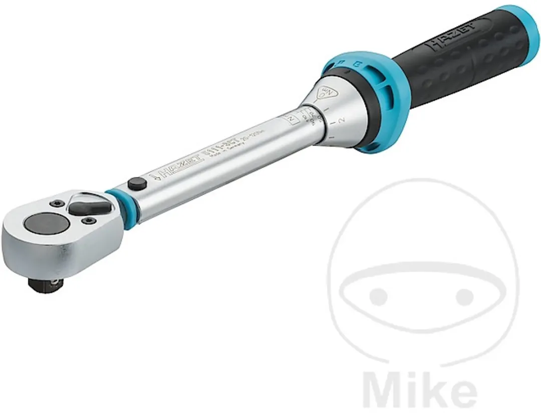 Hazet Momentsleutel 3/8" 20-120Nm - Turquoise/Zilver/Zwart