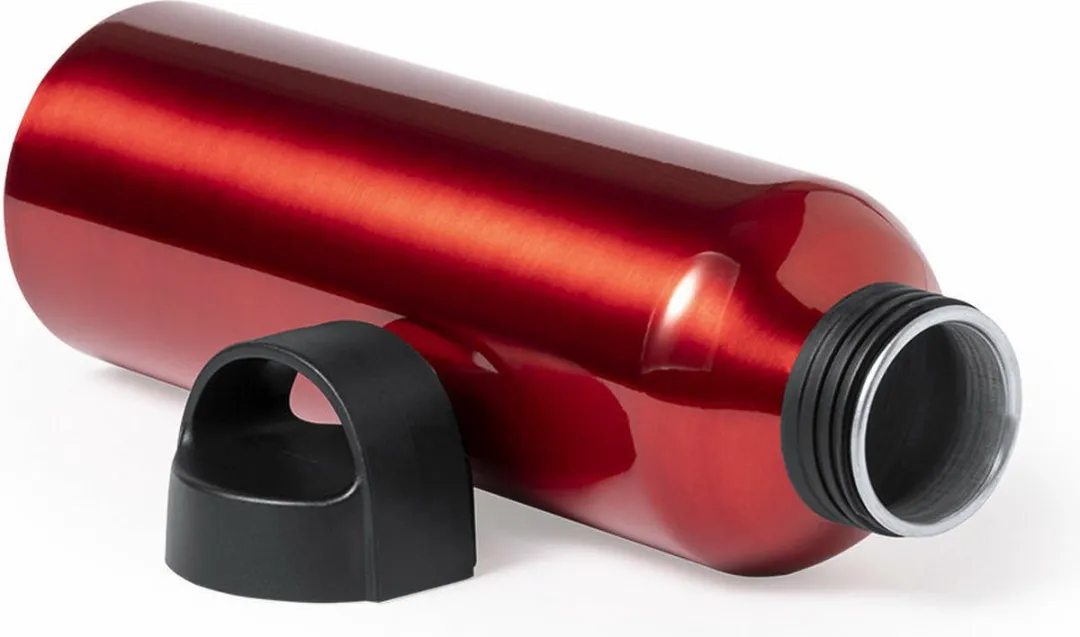 Bellatio Design Waterfles 800ml - Aluminium - Metallic Rood