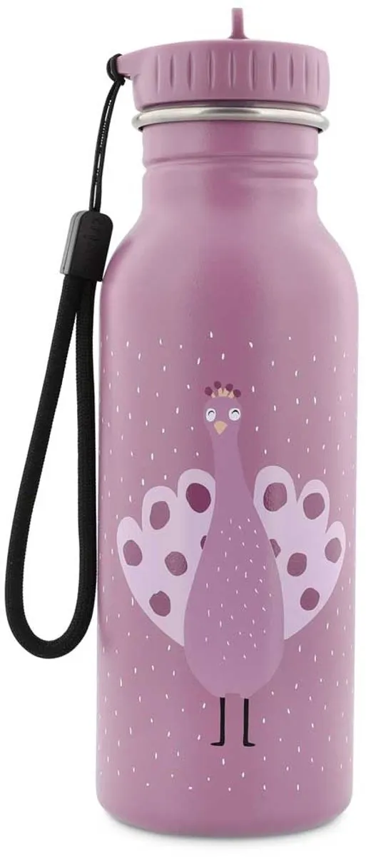 Trixie Mrs. Peacock RVS Waterfles 500ml - Paars