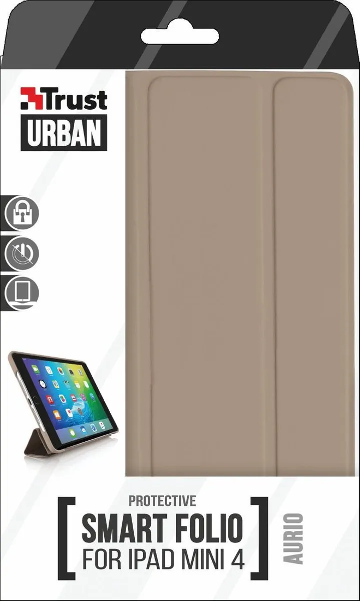 Trust Aurio Smart Folio iPad mini 4 21105 - Goud