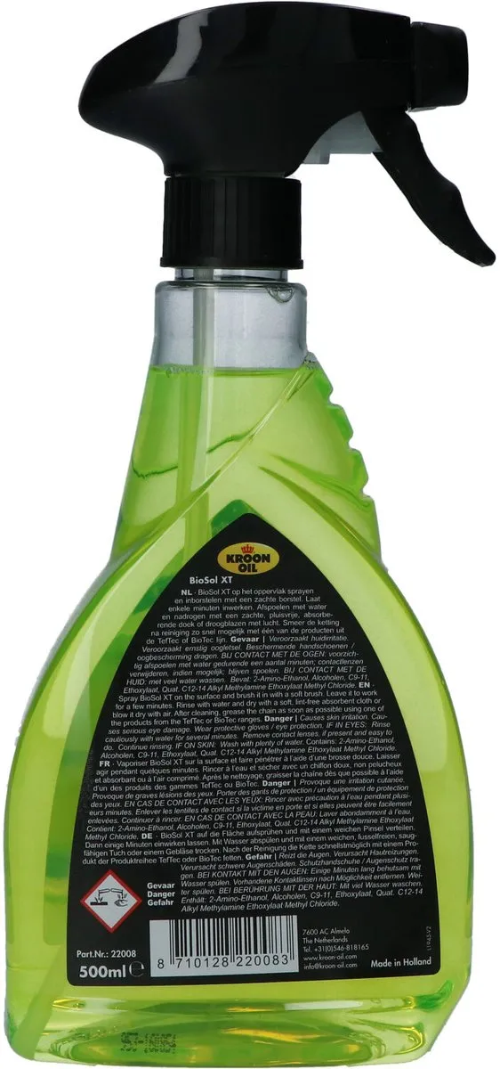 Kroon-Oil BioSol XT Ontvetter 500ml - Biologisch afbreekbaar
