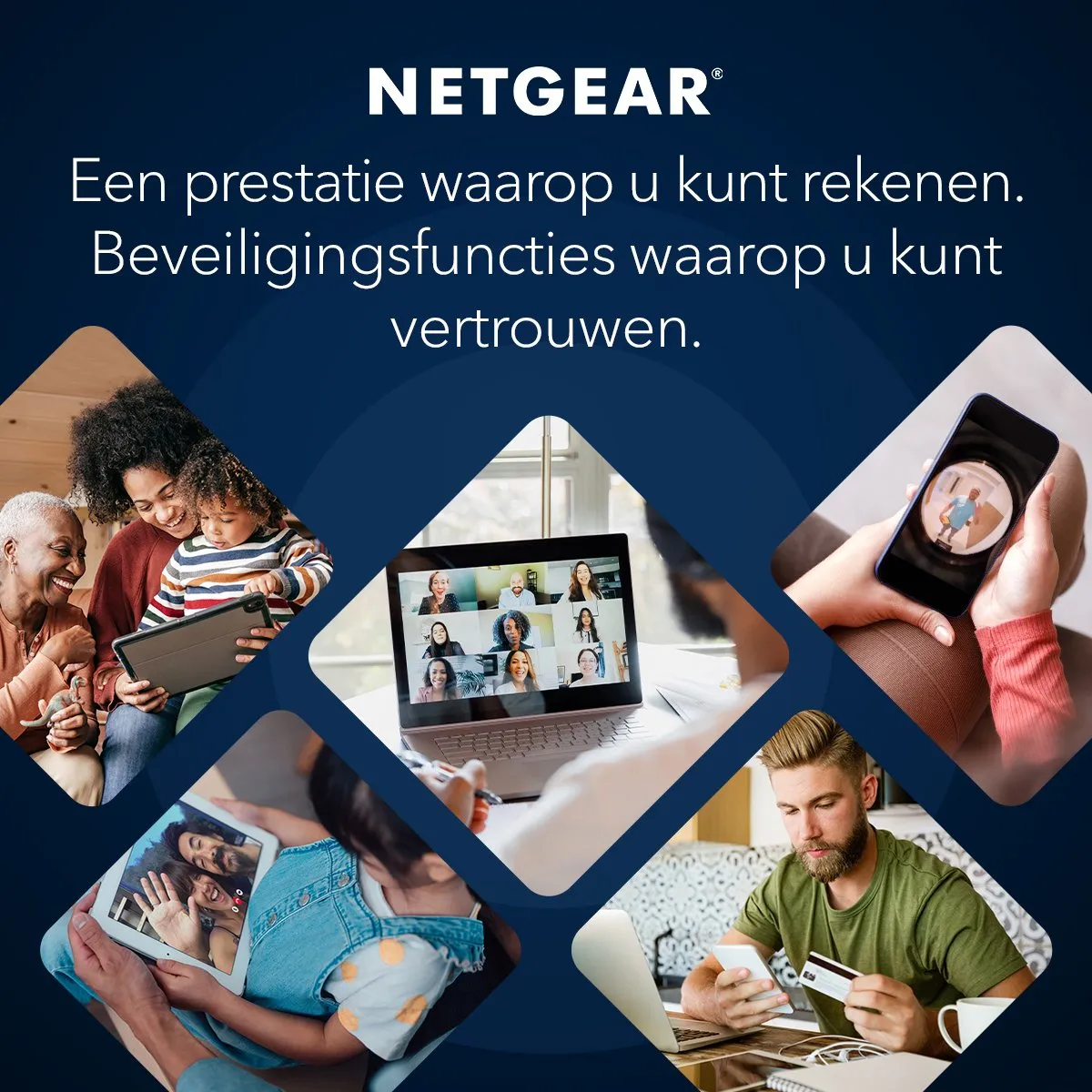 Netgear Orbi RBE873B Mesh WiFi 7 Tri-Band 3-Pack - Zwart