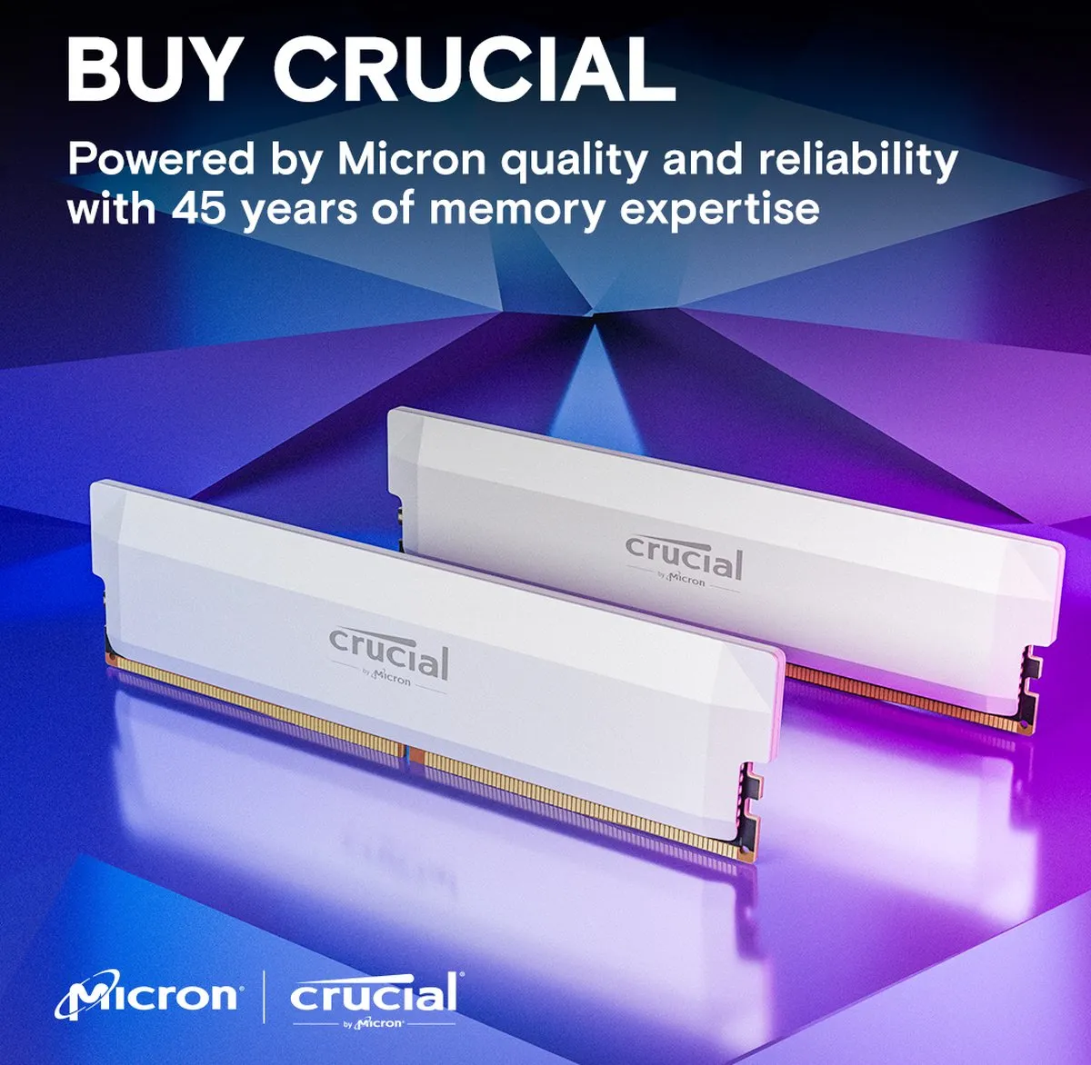 Crucial Pro CP2K16G60C36U5W DDR5 RAM 32GB 2x16GB 6000MHz