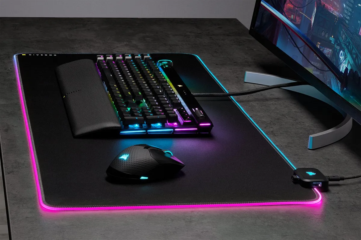 Corsair MM700 Gaming Muismat Extended XL - Zwart - afbeelding 6 van 6