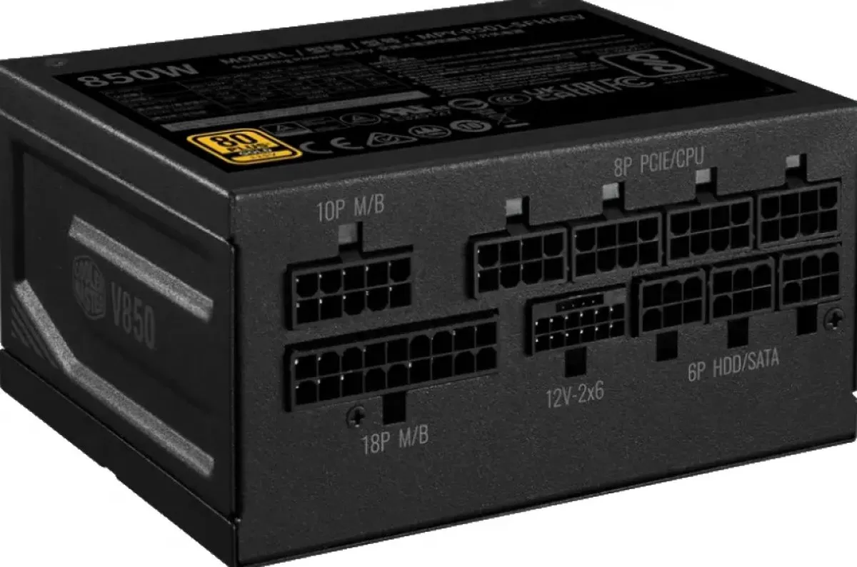 Cooler Master V SFX Gold 850 MPY-8501-SFHAGV-3EEU Voeding - 850W - Modulair - Zwart