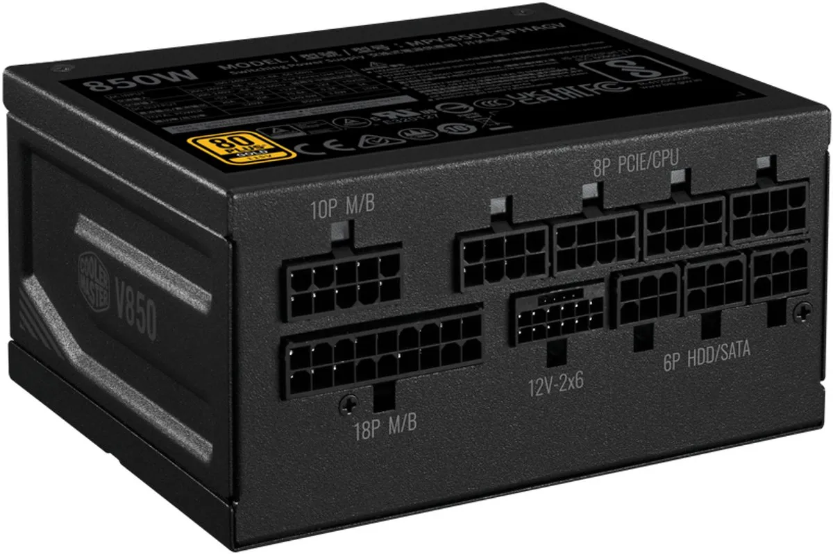 Cooler Master V SFX Gold 850 MPY-8501-SFHAGV-3EEU Voeding - 850W - Modulair - Zwart