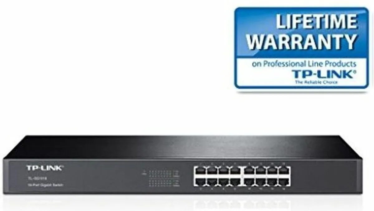 TP-Link TL-SG1016 16-poorts Gigabit Switch - Zwart